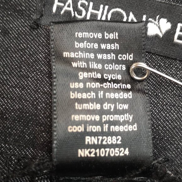 Fashion Bug Ladies Size 14 Black Zipper & 3 Button Closure Flare Leg Dress Pants - Picture 5 of 14